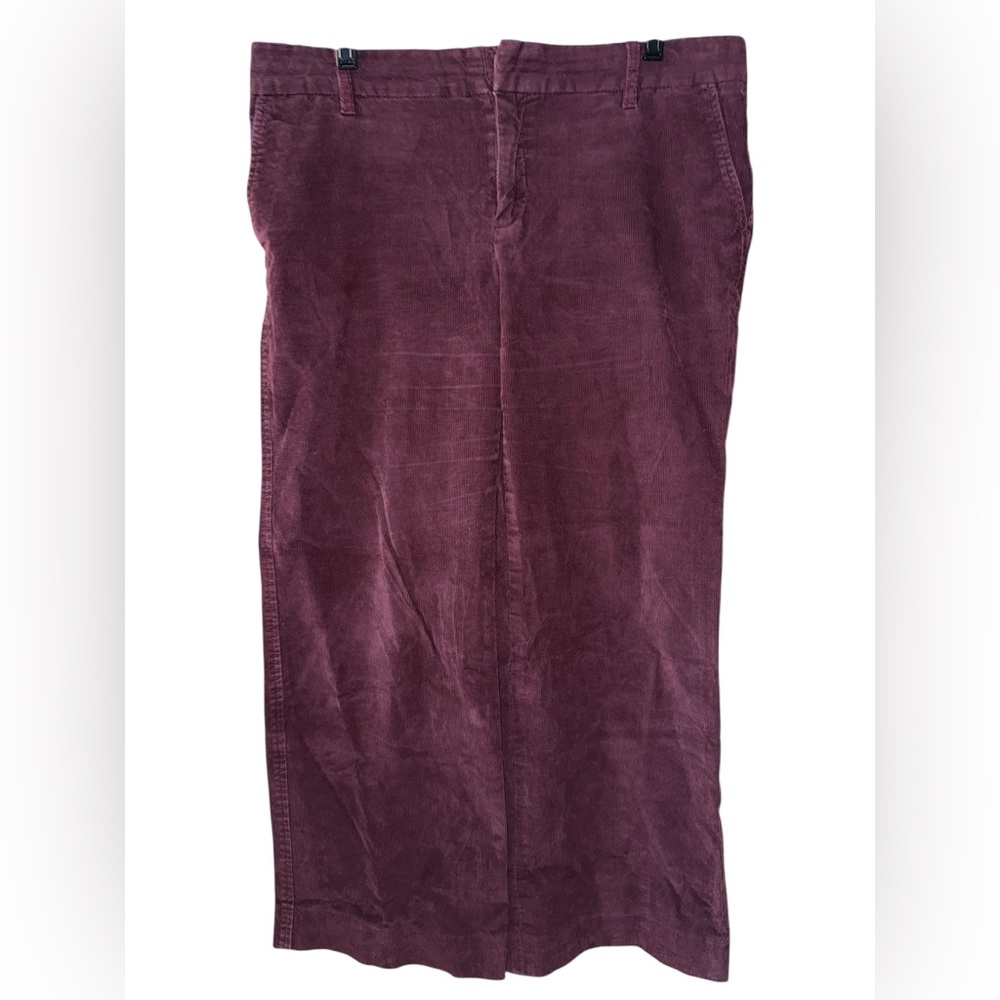 Vintage Gap Stretch Wide Leg Corduroy trousers pants women’s sz 14R wine red Y2K